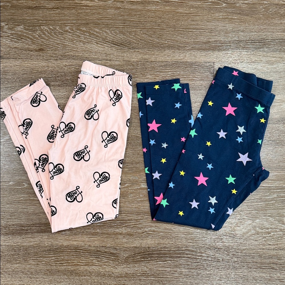 Set of Two Graphic Print Pajama Pants